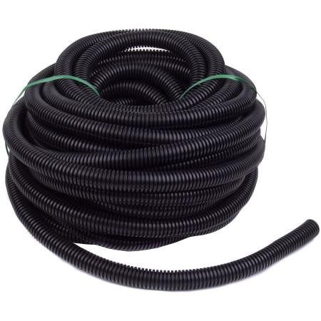 VENTEV split loom tubing. 3/8" ID.Auto-grade tubing for protection of wire & cable runs. 100 ft. put-ups. Polyethylene.Temp rating 200 deg F