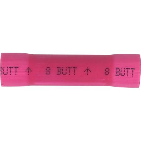 3m Vinyl insulated butt connector for 8 gauge wire. Brazed Seam 25 pack