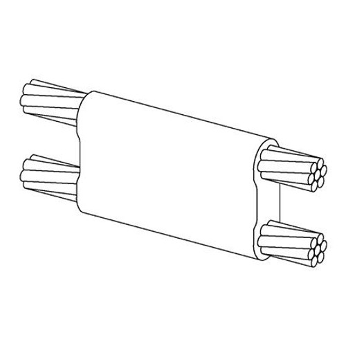 ULTRAWELD standard mold for parallel connection of 1/0 strand to 1/0 strand ground wire. Requires MH-1 handle clamp and UMW90 weld metal.