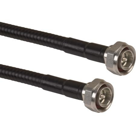 COMMSCOPE 15' SureFlex Jumper Consists of LDF4-50 1/2" Heliax cable with DIN Male connectors on each end. PREMIUM LOW PIM JUMPER.
