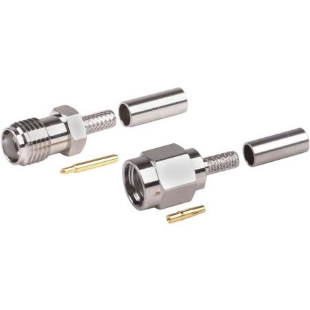 WIRELESS SOLUTIONS 50' TWS-400 Antenna Extension Cable with RPSMA Jack (M Center Pin) to RPSMA Plug (F Center Pin). Includes Heat Shrink.