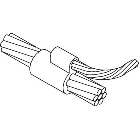 ULTRAWELD standard mold for parallel Tap of 4/0- 4/0 ground wire. Requires MH-1 handle clamp and UMW115 weld metal.