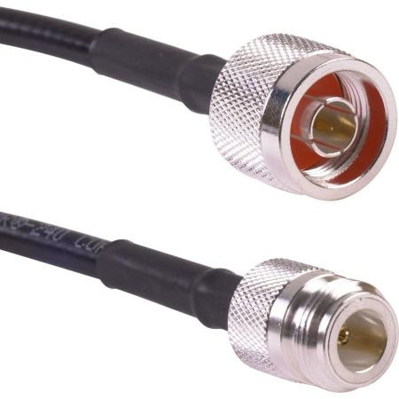 WIRELESS SOLUTIONS 3' Jumper made of LMR 400 Fire Retardant cable with N male (14515) and N Female (44728) connectors