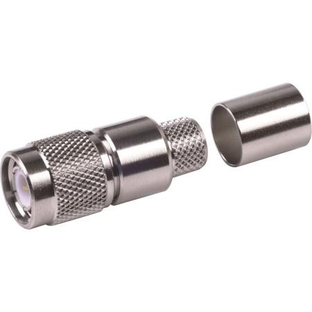 VENTEV TNC Male Conn, Captive Cntr Pin for 400 series cable. Strip female to 16.5mm. Center conductor to 4.0mm. Deburr and crimp with HT-106L