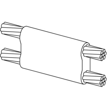 ULTRAWELD standard mold for parallel connection of 2/0 str to 2 solid tap. Requires MH-1 handle clamp and UMW90 weld metal.