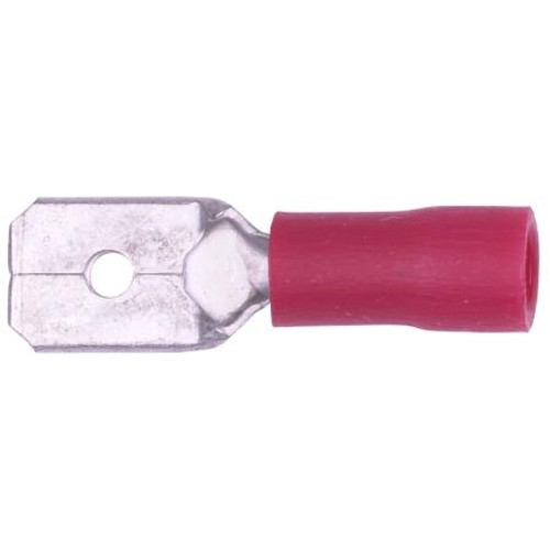 HAINES PRODUCTS Vinyl insulated male quick disconnect slide connector for wire sizes 22-18. .250 tab size. 100 package.