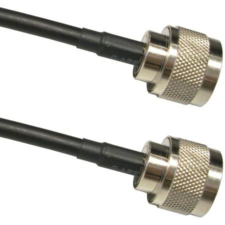 WIRELESS Solutions 20' TWS-195 Antenna extension cable with N Male (M center pin) to N Male (M center pin). Includes heat shrink.