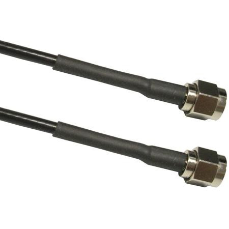 WIRELESS SOLUTIONS 12" TWS-100 Antenna extension cable with SMA Plug (M) to SMA Plug (M). Includes heat shrink.