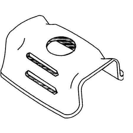 COMMSCOPE Clamp Head. Stainless Steel. 3/8" Through Hole. Max loading is triple stack 1-5/8" cable