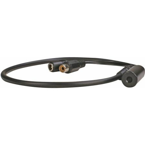 SPECO Pre-Amplified Line Level Mic 1.5ft. power/audio cable For Surveillance voice recording 12V DC operation, Power Supply included