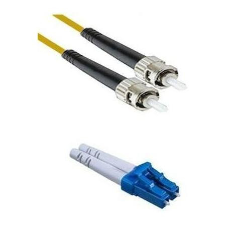 OPTIMUM FIBEROPTICS LC-FC singlemode duplex jumper. 9/125 OFNR 8m.