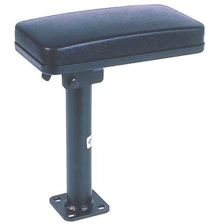 GAMBER JOHNSON flip up armrest on 5" pole. Designed to fit on MCS top plate. Order MCS-ADPTR-D for use in Dodge Charger.