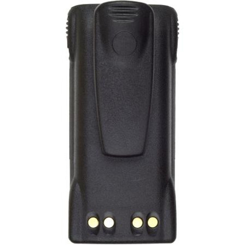 MULTIPLIER NiMH battery for Motorola HT750 and HT1250 radios. 7.5 V, 1650 mAh. Equivalent to HNN9008AR. Includes belt clip.
