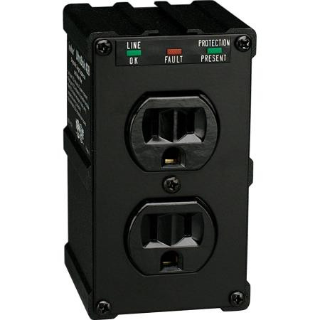 TRIPP LITE 2 output AC line filter. Direct plug in. 15 amp. Diagnostic circuitry and sine wave tracking. For copiers and phone systems.