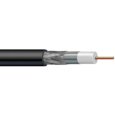 BELDEN Digital video cable. RG-6/U type. Duofoil plus 95% tinned copper braid with foil. Swept to 3 GHz. Plenum rated.Black jacket. 1000 ft. spool.