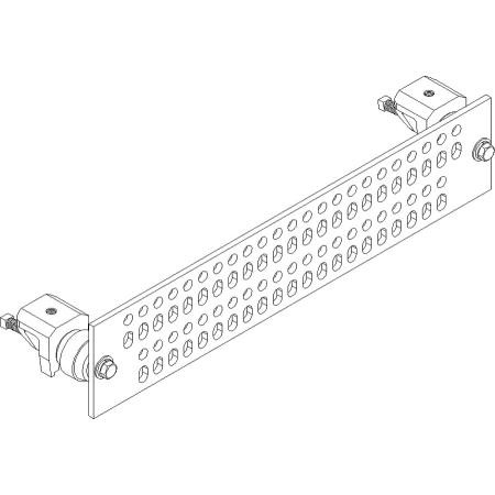 HARGER Universal 4" x 20" x 1/4" solid copper ground bar. 44 pairs of 7/16" pre-drilled universal lug holes. Incl insulated tower mounting har