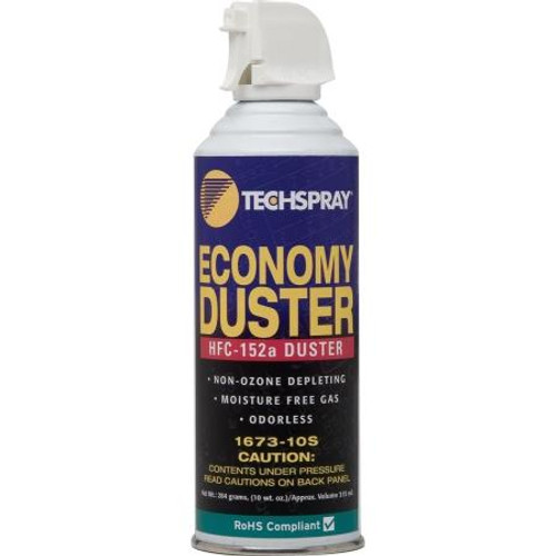 TECHSPRAY Economy duster, pure moisture free. Not to be used around open flames or spark. 10 ounce can HFC-152a.