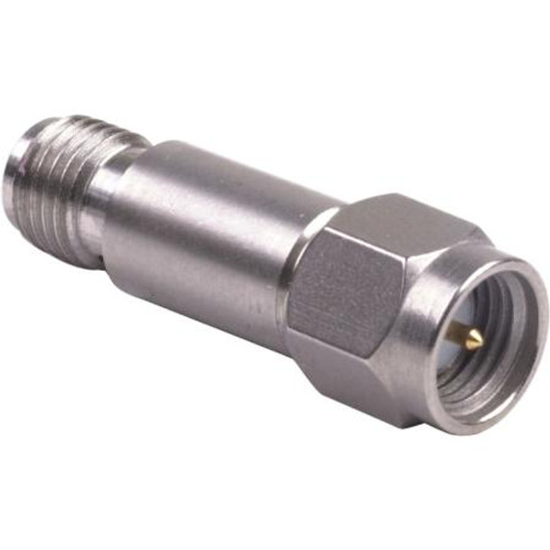 BIRD RF coaxial attenuator. 2 watts, 3dB nominal attenuation, SMA male to SMA female connectors . 18GHz