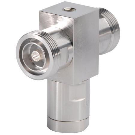 COMMSCOPE .800-2.20 GHz Lightning surge arrestor. D-F to D-F connectors on each end. .1dB insert. 3000W. Comes w/ Grounding Stud for attachacment to Bar.