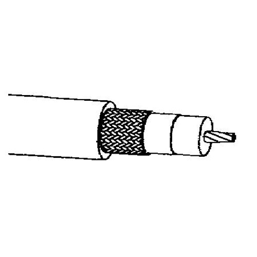 TIMES MICROWAVE LMR400 cable. 3/8" O.D. 50 ohms. Stranded outer conductor, bare copper center conductor. Fire retardant jacket. UL. CATVR listed. MSHA Approved.