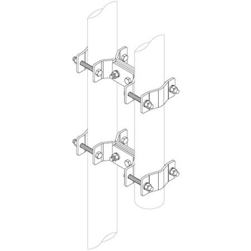 KATHREIN Mounting Kit for KATHREIN Panel antenna. Fits 2-3/8"" to 4-1/2" mast.