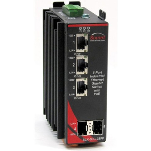 Red Lion Controls 5 Port Industrial Ethernet SFP Gigabit Switch