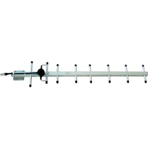 CELLULAR SPECIALTIES 806-960 MHz 9dB aluminum finish Yagi. 8 element. 100 watt. 50 ohms. N-Female Connector. Mounting clamps included.
