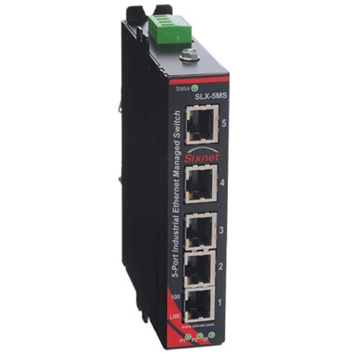 Red Lion Controls 5 Port Industrial Managed Switch 3 RJ45 & 2 ST