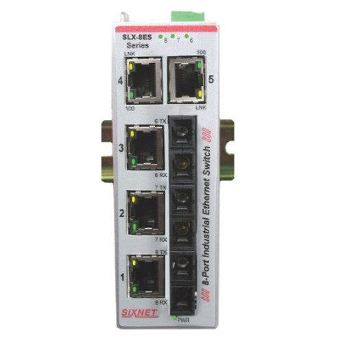 Red Lion Controls 8 Port Unmanaged Switch 3 SM Fiber ST