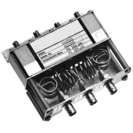 SINCLAIR 148-60 MHz Mini-Duplexer. Notch (reject) type. Six cavity. 7 MHz seperation. BNC/female conns. *