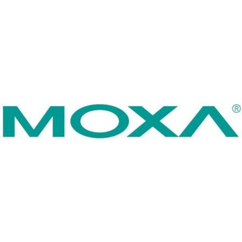 MOXA 1-meter A-coded M12-to-RJ45 Cat-5E UTP Gigabit Ethernet cable, 8-pin male M12 connector, IP67-rated. CBL-M12MM8PRJ45-BK-100-IP67