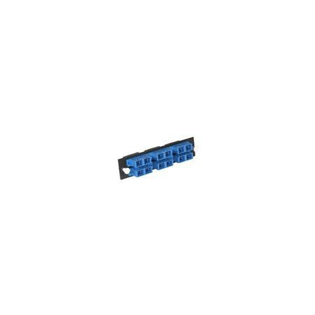 OPTIMUM FIBEROPTICS Loaded SC SM adapter plate. Black. LGX compatible.