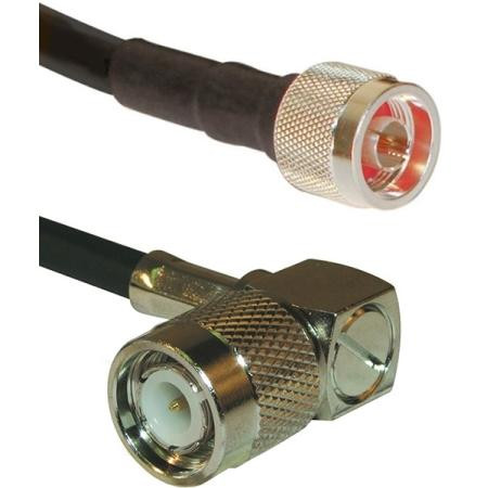 VENTEV 2' LMR-240UF Jumper. Made of LMR240UF cable with N Male (54919) on one end and TNC Male Right Angle (456738) on the other end.