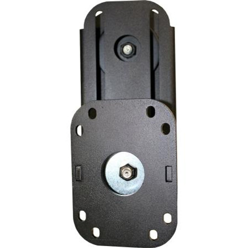 GAMBER JOHNSON 6" Locking Slide Arm with low swivel. Mounts to any upper, lower, or complete pole, low profile brackets or any flat surface. Black.