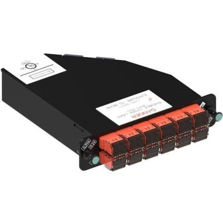 COMMSCOPE ReadyPATCH LazrSPEED 550 Keyed Module, 24 LC Ports, Orange. RFE-MOD-024-5K-MPO-LC02-KOR