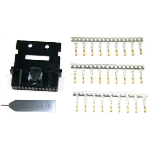 MOTOROLA MotoTRBO rear accessory connector kit. 1 x 1516174H01, 27 x Pins, 1 x Pin Insert Tool, 1 x White Zip Tie.