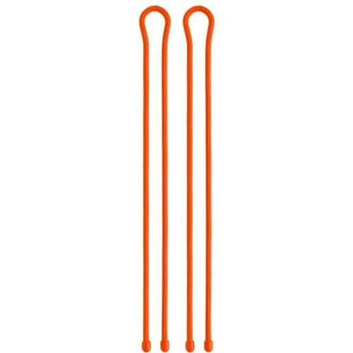 Nite Ize 32" Gear Tie. Waterproof and UV resistant, with a tough rubber shell that provides excellent grip. 2 pack. Bright Orange