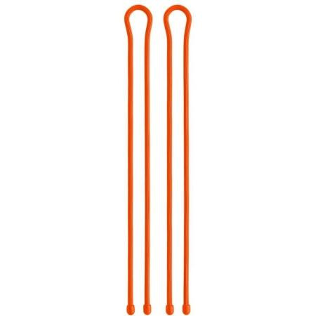 Nite Ize 32" Gear Tie. Waterproof and UV resistant, with a tough rubber shell that provides excellent grip. 2 pack. Bright Orange