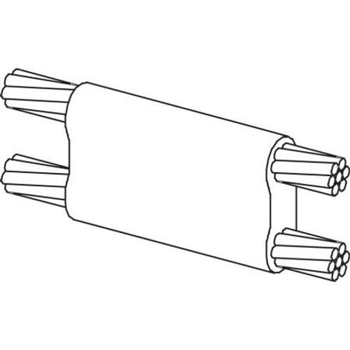 ULTRAWELD standard mold for parallel connection of 4/0 strand to 2/0 strand ground wire. Requires MH-1 handle clamp and US150 weld metal.