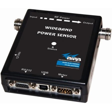 BIRD Wideband Inline Power Sensor. 260W. 25MHz - 1GHz. Includes RS-232 and USB. N Female with enhanced TDMA support.