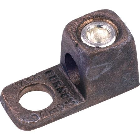 BURNDY Standard Barrel lug w/ one 5/16" hole. 600V-35kV. Electro-Tin Plated Copper. Beveled Entry.