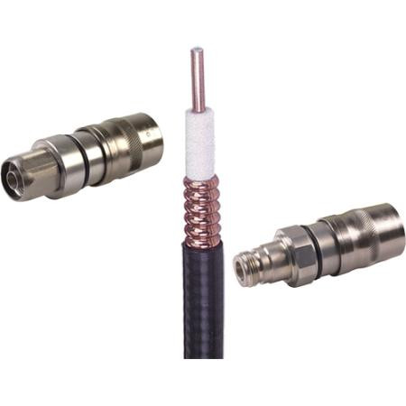 VENTEV 10 foot long jumper cable consisting of LCF12-50 (SKU 70393) with UXP N Male (SKU 369479) and UXP N Female (SKU 399239) connectors.