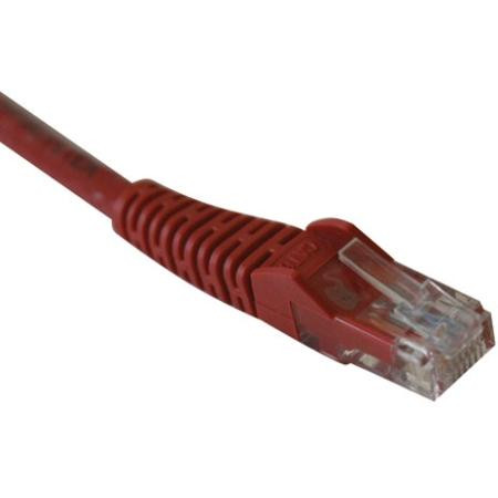 Tripp Lite 10' Cat5e 350MHz Snagless Patch Cord RJ45 M/M Red
