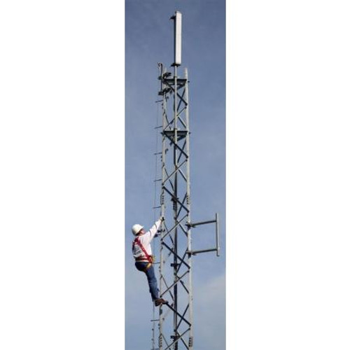 TRYLON 60' S300 SuperTitan tower. Each section preassembled. Complete w/ splice bolts, top mount frames, u-bolts, and foundation kit for concrete foundation.
