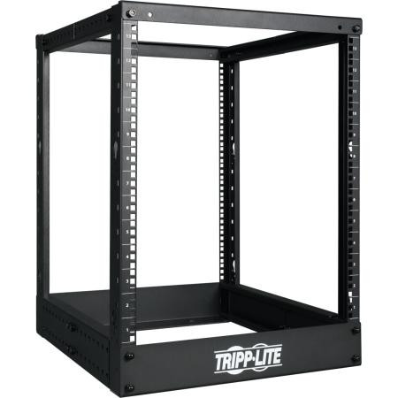 TRIPP LITE 13U 4-Post 19" SmartRack Open Frame Rack. Supports up to 1000lbs of rackmount equipment. Black finish.