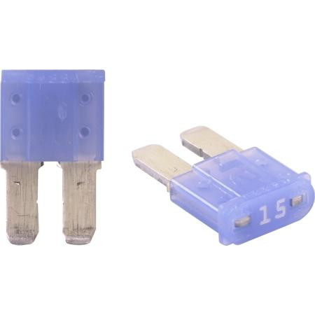 HAINES PRODUCTS MICRO2 Fuse Blue, 10 pack, 15 amps 32 volt DC