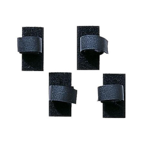 VELCRO USA reusable 8"x1" tie wrap. Unique combination of joined PE hook tape & nylon loop tape. Black. 1 of SKU 30378.