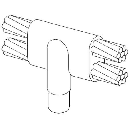 ULTRAWELD 4 #2 stranded ground wire to 5/8" ground rod. Requires MH1 handle clamp & UWM150 weld metal.