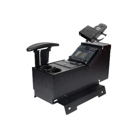 GAMBER JOHNSON Console System for Chevrolet Tahoe PPV (2015-2018) & Silverado (2014-2018). Includes leg kit, cup holder,armrest and motion attachment