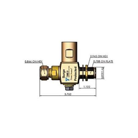 TIMES MICROWAVE DC Block with operating band width of 700 MHz-2700MHz.